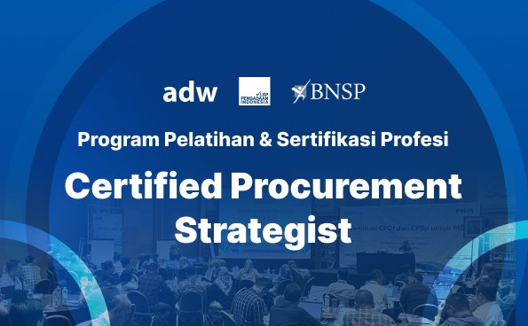Sampul pelatihan Certified Procurement Strategist (CPST)